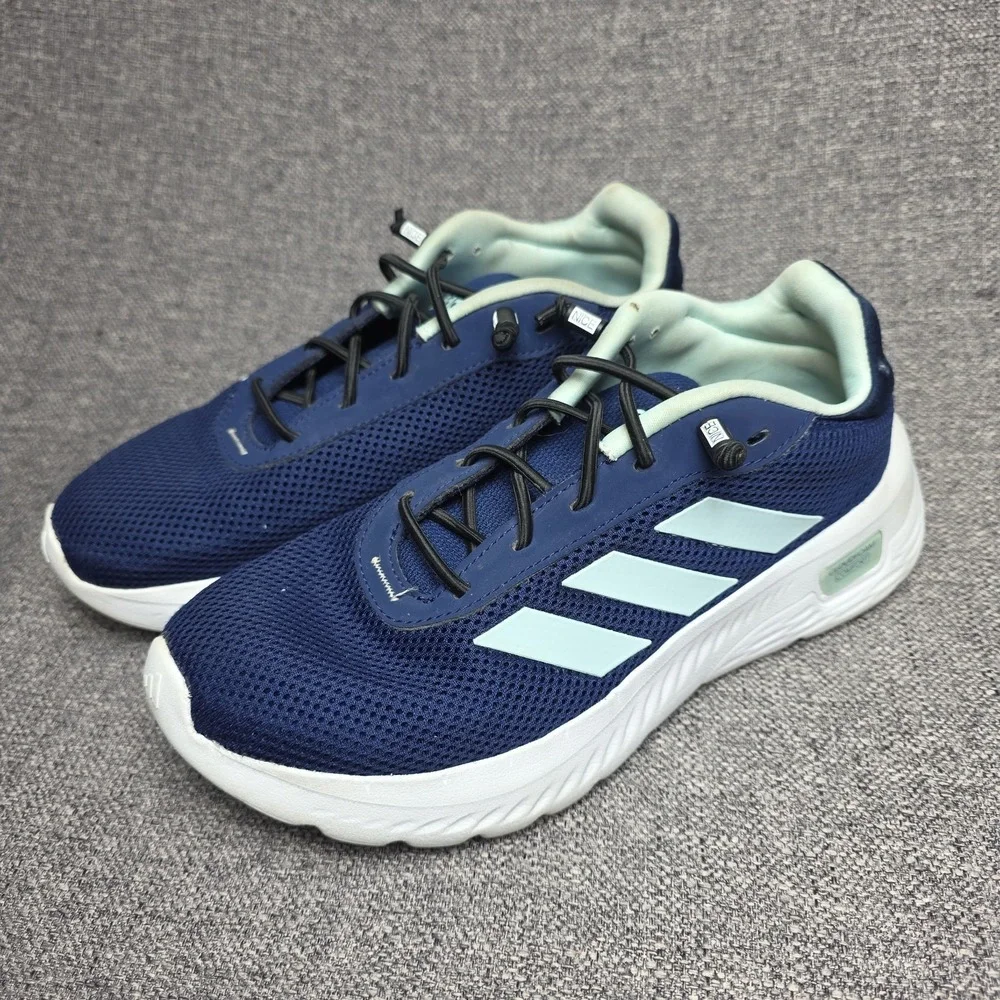 Adidas Cloudfoam Dark Blue Halo Mint Women's 6.5 Running Shoes